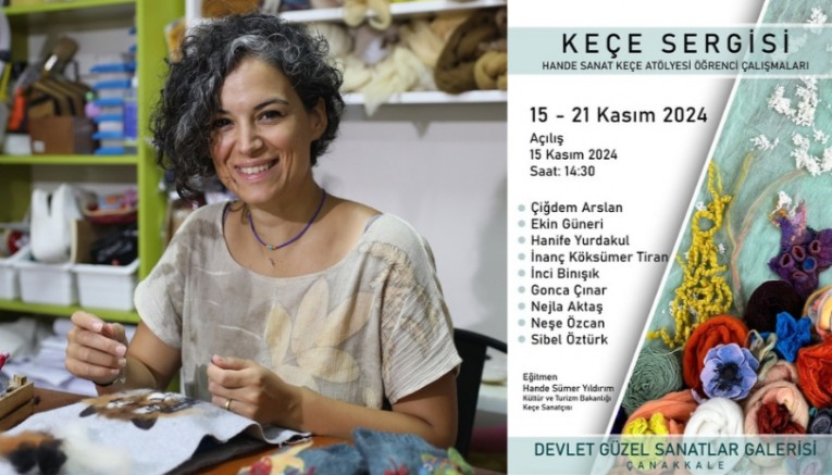 Keçe Sergisi Ziyarete Açılıyor