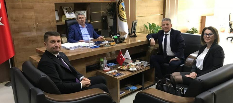 KOBİ PAZARLAMA DAİRE BAŞKANINDAN ESNAF  SANATKARLAR KREDİ VE KEFALET BAŞKANINA ZİYARET