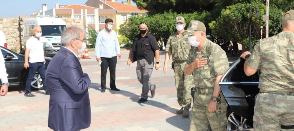 Korgeneral Aksakallı’dan Veda Ziyareti