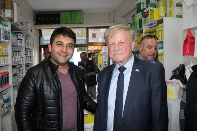 MHP BELEDİYE BAŞKAN ADAYI ELİGÜL’DEN ESNAF ZİYARETİ