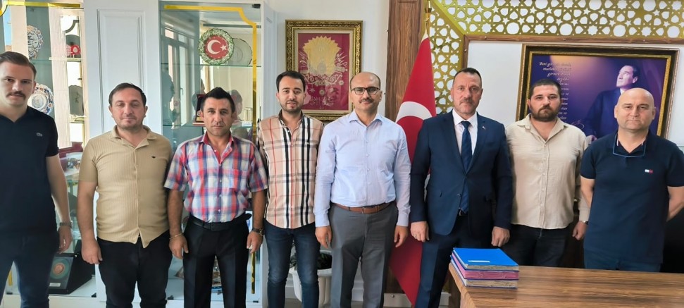 MHP İlçe Teşkilatından Kaymakam Abacı’ya Veda Ziyareti