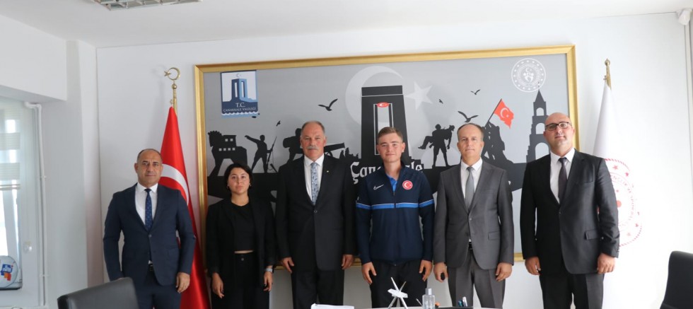 Milli Okçu Kırca’dan Kalkan’a Ziyaret