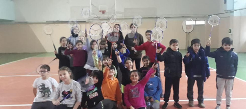 Minik Badmintoncular, Genç Badmintoncularla Antreman Yaptı