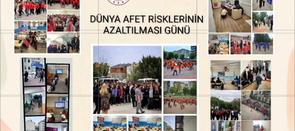 Okullarda Eş Zamanlı Afet Tatbikatı Yapıldı
