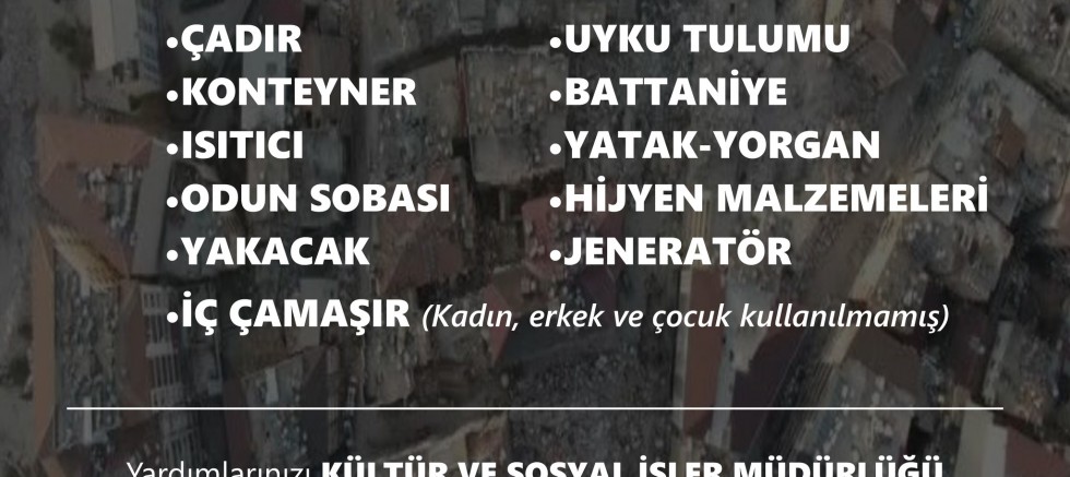 Öncelikli Malzeme Listesi Yayınlandı