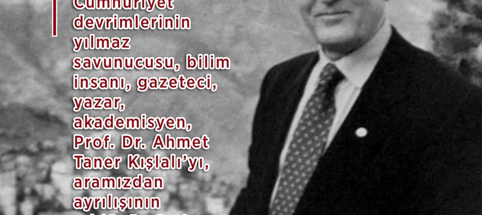 Özacar’dan Kışlalı’yı Anma Mesajı