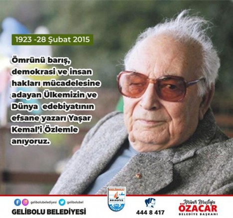 Özacar’dan Yaşar Kemal’i Anma Mesajı