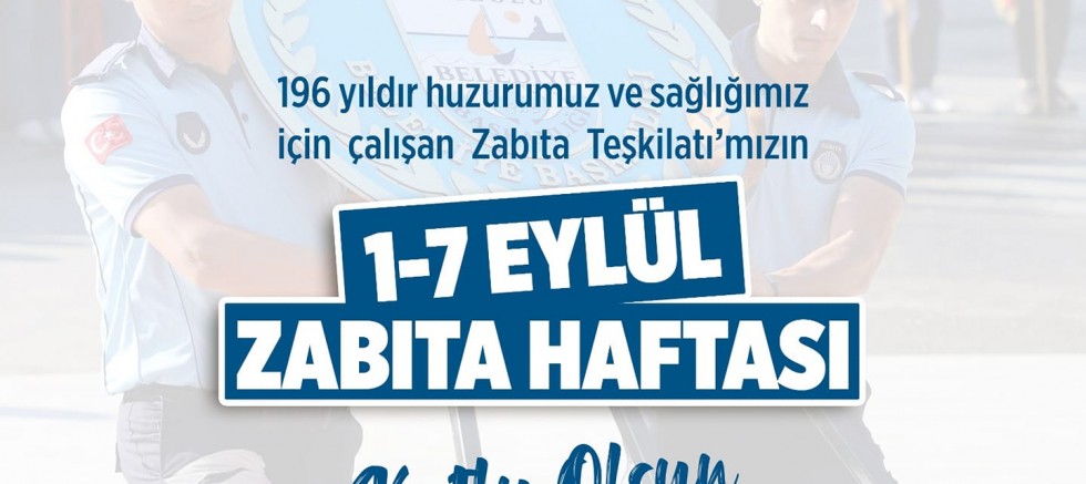 Özacar’dan Zabıta Haftası Mesajı