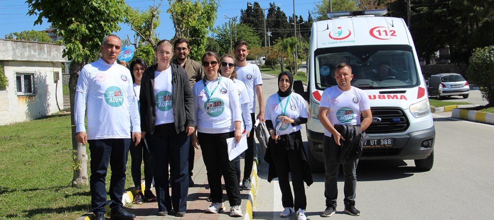 Sağlıklı Yaşam İçin Yürüyüş Yapıldı