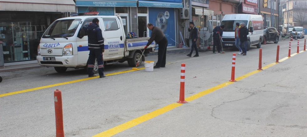SARI PARK ŞERİTLERİ YENİLENDİ