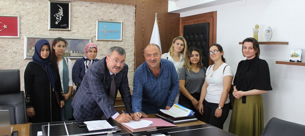 Saros Tekstil ile İŞKUR Arasında Sözleşme İmzalandı