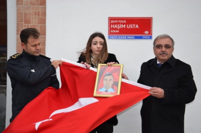ŞEHİT POLİS USTA’NIN İSMİ ÖLÜMSÜZLEŞTRİLDİ