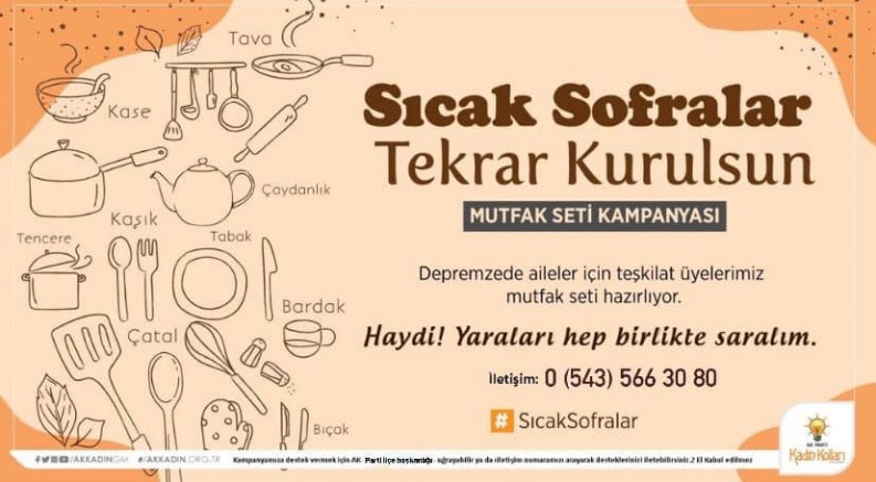 ‘Sıcak Sofralar Tekrar Kurulsun’