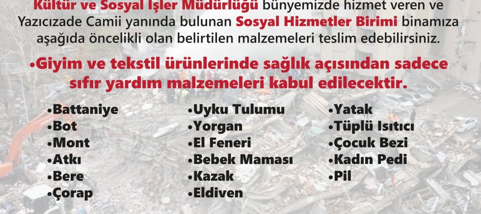 Şimdi Birlik Olma ve Yaraları Sarma Zamanı