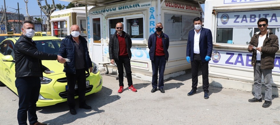 Şoför Esnafına Maske Dağıtıldı