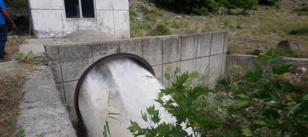 Tayfur Barajında Dip Tahliyesi Yapıldı