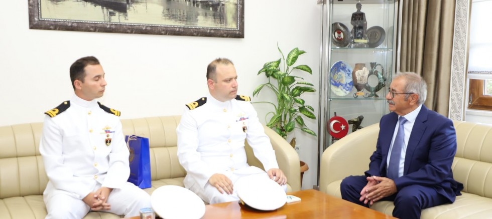 TCG Kumkale Gemisi Komutanından Başkan Özacar’a Ziyaret