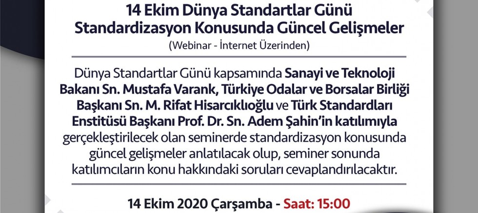 TSO’dan Online Seminer