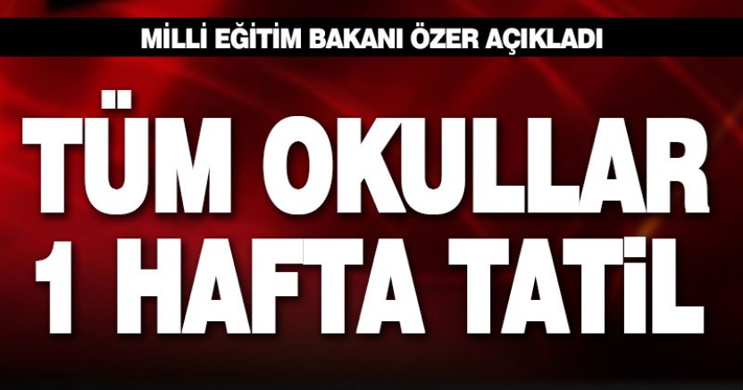 Tüm Türkiye’de Eğitim Öğretime Ara Verildi!