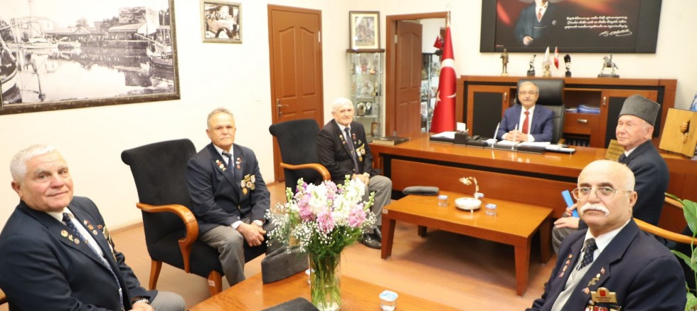 Türkiye Muharip Gaziler Derneği Üyelerinden Başkan Özacar’a Ziyaret