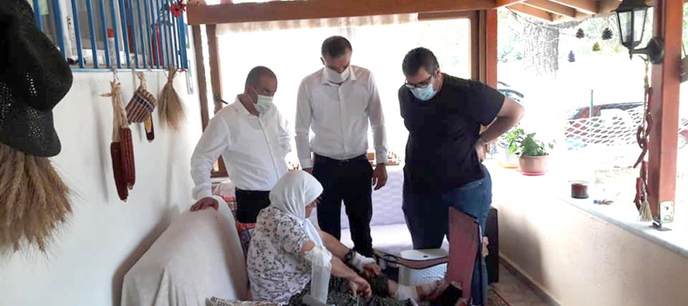 Yangında Yaralanan Vatandaşa Ziyaret
