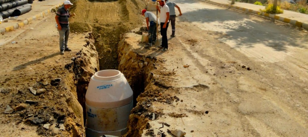 Yeni Kanalizasyon Hattı Çalışmaları Devam Ediyor