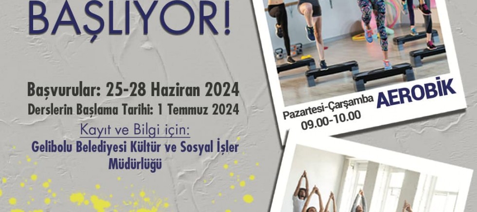 Yoga ve Aerobik Kursları Başlıyor