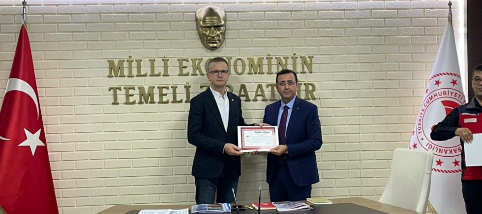 Ziraat Odası’na ÇKS Sürecinde Başarı Ödülü
